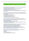ATI 2019 Fundamentals Proctored Exam