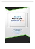 MNO2603 ASSIGNMENT 5 SEMESTER 2 - 2022