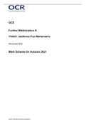 GCEFurther Mathematics AY545/01: Additional Pure MathematicsAdvanced GCE Mark Scheme for Autumn 2022
