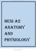 HESI A2 ANATOMY AND PHYSIOLOGY 2021&period;