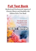 Medical and Psychosocial Aspects of Chronic Illness and Disability 6th Edition Falvo Test Bank