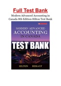 Modern Advanced Accounting in Canada 8th Edition Hilton Test Bank