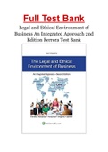 Legal and Ethical Environment of Business An Integrated Approach 2nd Edition Ferrera Test Bank