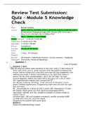 NURS 6501S-20 Advanced Pathophysiology Quiz - Module 5 Knowledge (20 Points Jan 2022)