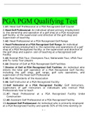 PGA PGM Qualifying Test| 157 Questions | 100% Correct Answers