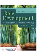 Role Development in Professional Nursing Practice 5th Edition Masters Test Bank