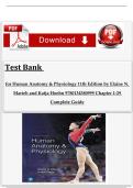 Test Bank for Human Anatomy & Physiology, 11th Edition by Elaine N. Marieb & Katja Hoehn (Pearson, 2018) | ISBN: 9780134580999 | Chapters 1-29