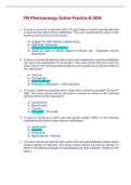 PN Pharmacology Online Practice B 2020
