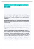 CIPP&lowbar;US Exam with complete solutions 2024&lowbar;2025