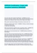 CIPP&lowbar;US Certification Exam with complete solutions 2024&lowbar;2025&period;
