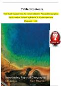  Test Bank Geosystems&colon; An Introduction to Physical Geography&comma;  5th Canadian Edition by Robert W&period; Christopherson Chapters 1 - 20 &emsp;