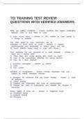 PACKAGE DEAL FOR TCI TRAINING CORNELL QUESTIONS WITH CORRECT ANSWERS