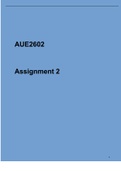 AUE2602 Assignment 2