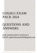 COS2611 Exam pack 2024&lpar;Programming&colon; Data Structures&rpar;