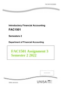 FAC1501 Assignment 3 Semester 2 2022