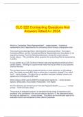  CLC-222 Contracting Questions And Answers Rated A&plus; 2024&period;