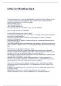 UHC Certification 2024 Exam with solved questions