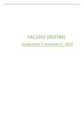 FAC1502 ASSIGNMENT 3 SEMESTER 2 2022