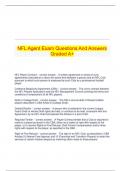   NFL Agent Exam Questions And Answers Graded A&plus;