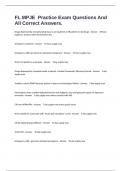 FL MPJE  Practice Exam Questions And All Correct Answers&period;