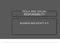 Tesla and Social Responsibility Business and Society 475
