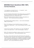 NSG5003 Exam Questions With 100&percnt; Correct Answers