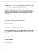 Team PMV - IIBA-AAC Questions and Answers with Verified Solutions 100&percnt; Solved