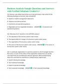 IIBA-ECBA 2025 PACKAGE DEAL EXAM QUESTION AND ANSWERS WITH VERIFIED SOLUTIONS ALREADY PASSED &vert; LATEST UPDATED 2024-2025