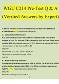 WGU C214 Financial Management Pre-Test Questions and Answers 2022 (Verified Answers by Expert)