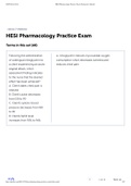 HESI Pharmacology Version 1 