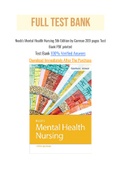 Neeb's Mental Health Nursing 5th Edition by Gorman 209 pages Test Bank PDF printed