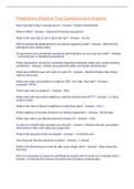 Phlebotomy Practice Test Questions And Answers  2022&sol;2023
