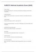 NJROTC National Academic Exam &lpar;NAE&rpar; questions well answered to pass