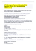 ENA Emergency Nursing Orientation 3&period;0 All Questions Review 2022&sol;2023 &lpar; Answered 100&percnt;Correct&rpar;