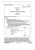 Exam (elaborations) AIN2601 - Practical Accounting Data Processing (AIN2601) 