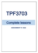 TPF3703 ASSIGNMENT 51 2022
