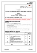 Exam (elaborations) MAC3703 - Selected Accounting & Financial Management Techniques (MAC3703) 