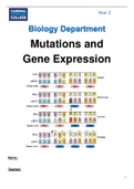 AQA A Level Biology - Mutations and Gene Expression (2021-22)
