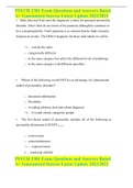 PSYCH 2301 Exam Questions And Answers Rated A&plus; Guaranteed Success Latest Update 2022&sol;2023 