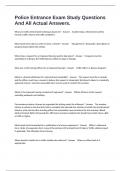 Police Entrance Exam Study Questions And All Actual Answers&period;