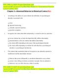 PSY 2200 1-4 KEY Exam Questions and Answers100%Correct/Verified Best Rated A+ Guaranteed Success Latest Update 2022
