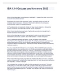 IBA 1&period;14 Quizzes and Answers 2022