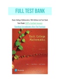 Basic College Mathematics 10th Edition Lial Test Bank