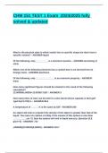 CHM 151 TEST 1 Exam 2024&lowbar;2025 fully solved & updated&period;