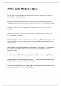 AVSC 3300 Module 1 Quiz with complete solutions rated A&plus; passed