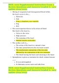 BIOL 1002 Supplemental Instruction Exam 3 Review Questions and Answers Graded A&plus; new update 2022&sol;2023