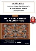 Solution Manual - Data Structures and Algorithms in Java&comma; 6th Edition by Goodrich&comma; Tamassia & Goldwasser&comma;  All 15 Chapters Covered&comma; Verified Latest Edition