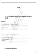  U&period;S&period; Army Explosives Safety Familiarization &lpar;Cert&rpar; With Questions And 100&percnt; SURE ANSWERS