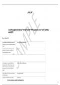 US Army Explosive Safety Familiarization With Questions And 100&percnt; CORRECT ANSWERS