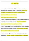 VATI Pharm QUESTIONS AND ANSWERS &lpar;2024&sol;2025&rpar; &lpar;VERIFIED ANSWERS&rpar;